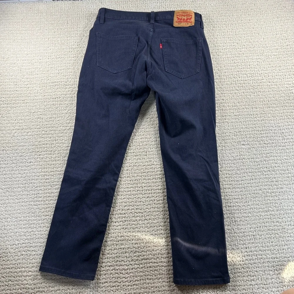 Levi's 511 Slim Fit Jeans W33 L30 Dark Wash Denim Pants‎